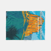 Couverture Polaire Guadalupe Mountain National Park Texas Vintage (Devant (Horizontal))
