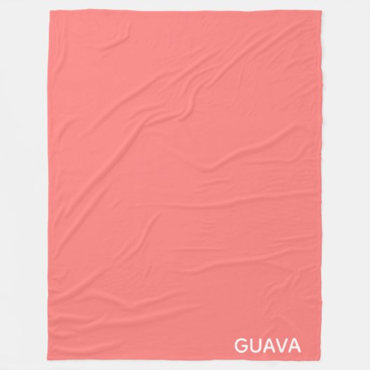 Couverture Polaire Guava pink color name (Devant)