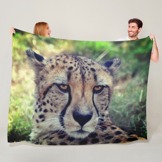 Couverture Polaire Guépard  (En situation)