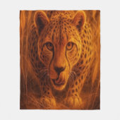 Couverture Polaire Guépard affamé (Devant)