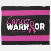 Couverture Polaire Guerrier...Cancer du sein (Devant (Horizontal))