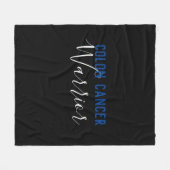 Couverture Polaire Guerrier de cancer du colon (Devant (Horizontal))