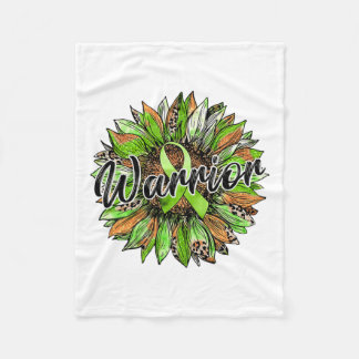 Couverture Polaire Guerrier de la santé Léopard Tournesol Ruban Vert