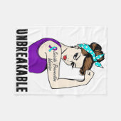 Couverture Polaire Guerrier de prévention du suicide Incassable Parfa (Devant (Horizontal))