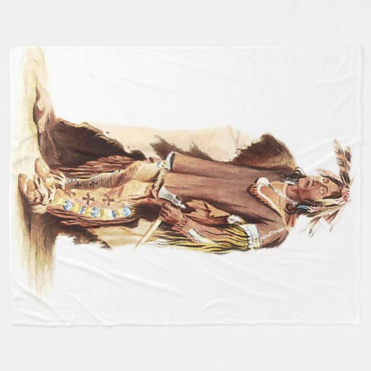 COUVERTURE POLAIRE GUERRIER DE SIOUX (Devant (Horizontal))