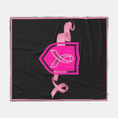 Couverture Polaire Guerrier du cancer du sein (Devant (Horizontal))