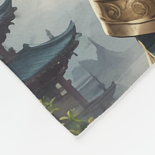 Couverture Polaire Guerrier épique de chat blindé (Coin)