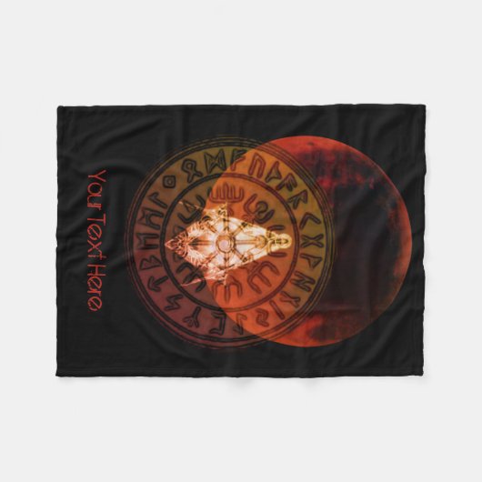 Couverture Polaire Guerrier maçonnique (Devant (Horizontal))