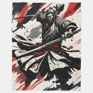 Couverture Polaire Guerrier samouraï