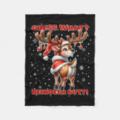 Couverture Polaire Guess What Reindeer Butt Funny Christmas Humor Red (Devant)
