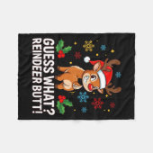 Couverture Polaire Guess What Reindeer Butt Funny Christmas Men Reind (Devant (Horizontal))