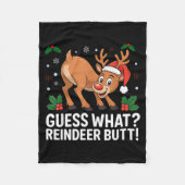 Couverture Polaire Guess What Reindeer Butt Funny Christmas Men Reind (Devant)
