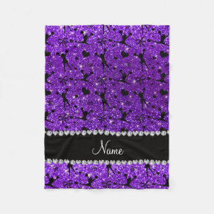 Couverture Polaire Guillemet de parties scintillant violet indigo de
