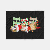 Couverture Polaire Guinea Pig Christmas (Devant (Horizontal))
