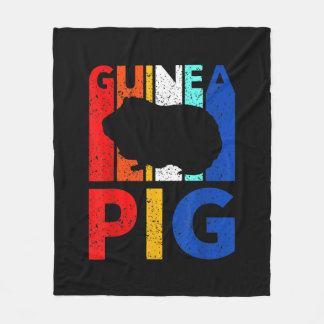 Couverture Polaire Guinea Pig - Vintage I Love My Guinea Pig