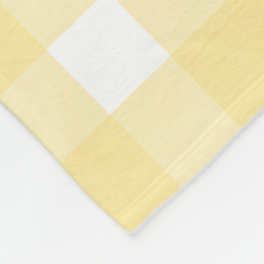 Couverture Polaire Guingan jaune (Coin)