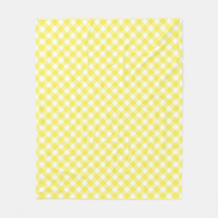 Couverture Polaire Guingan jaune ensoleillé