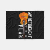Couverture Polaire Guitar Retirement Plan - Funny Gift For Retired Gu (Devant (Horizontal))
