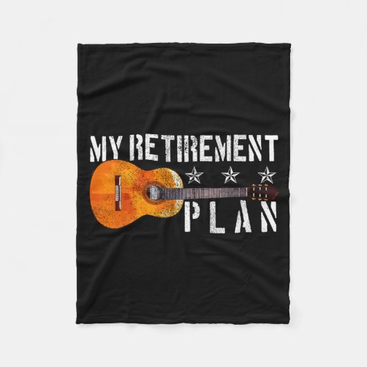 Couverture Polaire Guitar Retirement Plan - Funny Gift For Retired Gu (Devant)