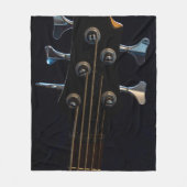Couverture Polaire Guitare de basse cool (Devant)
