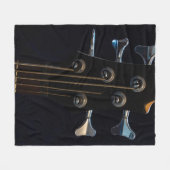Couverture Polaire Guitare de basse cool (Devant (Horizontal))