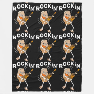 Couverture Polaire Guitare de Rockin