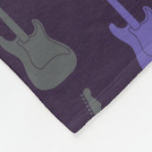 Couverture Polaire Guitare électrique classique grungeuse points viol (Coin)