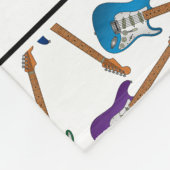 Couverture Polaire Guitare électrique couleur blanche (Coin)