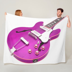 COUVERTURE POLAIRE GUITARE ÉLECTRIQUE PURPLE ICONIQUE