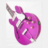 COUVERTURE POLAIRE GUITARE ÉLECTRIQUE PURPLE ICONIQUE (Devant)