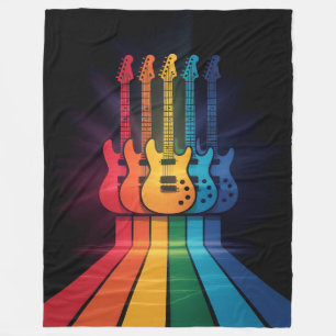 Couverture Polaire Guitare Lover