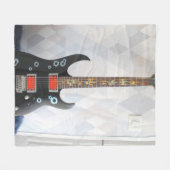 Couverture Polaire Guitare mignonne (Devant (Horizontal))