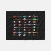 Couverture Polaire Guitare Musical Instrument Rock and Roll (Devant (Horizontal))