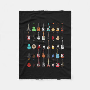 Couverture Polaire Guitare Musical Instrument Rock and Roll