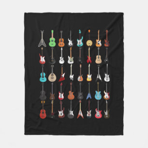 Couverture Polaire Guitare Musical Instrument Rock and Roll