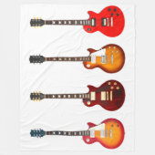 COUVERTURE POLAIRE GUITARS ÉLECTRIQUES ICONIQUES (Devant)