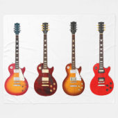 COUVERTURE POLAIRE GUITARS ÉLECTRIQUES ICONIQUES (Devant (Horizontal))