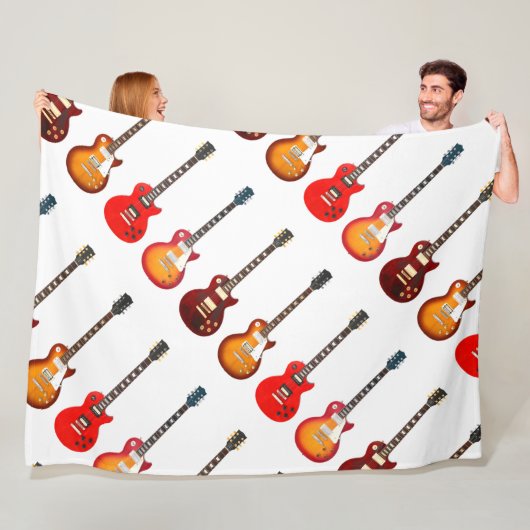 COUVERTURE POLAIRE GUITARS ÉLECTRIQUES ICONIQUES (En situation)