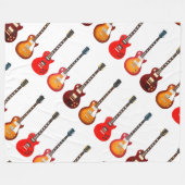 COUVERTURE POLAIRE GUITARS ÉLECTRIQUES ICONIQUES (Devant (Horizontal))