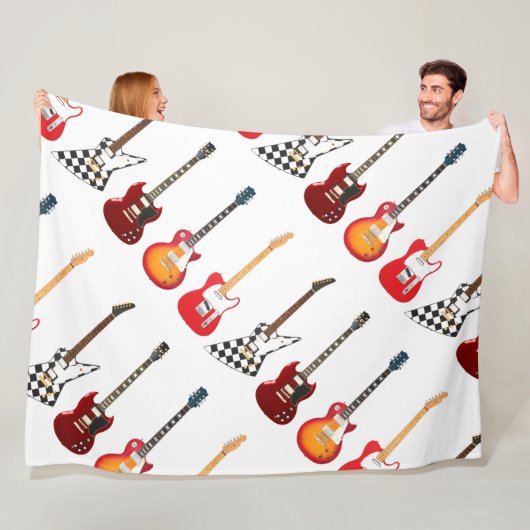 COUVERTURE POLAIRE GUITARS ÉLECTRIQUES ICONIQUES (En situation)