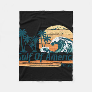 Couverture Polaire Gulf Of Us America Est 2025 Retro Vintage Beach