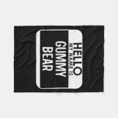 Couverture Polaire Gummy Bear Costume Funny Easy Last Minute Hallowee (Devant (Horizontal))