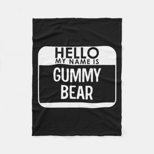 Couverture Polaire Gummy Bear Costume Funny Easy Last Minute Hallowee (Devant)