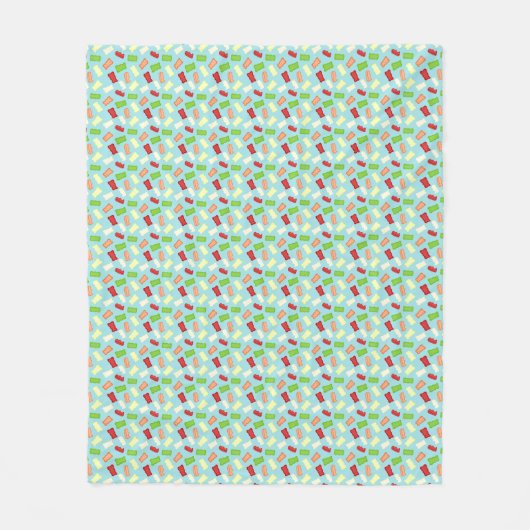 Couverture Polaire Gummy Bears Repeating Seamless Pattern (Devant)
