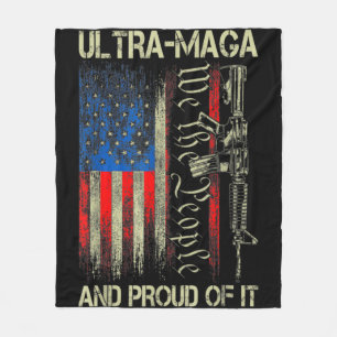Couverture Polaire Gun USA Drapeau Patriots Ultra MAGA Et Fier De Ça
