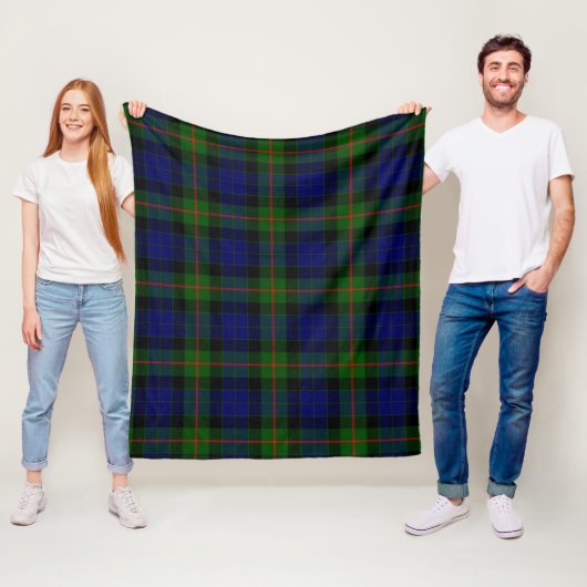 Couverture Polaire Gunn Plaid Moderne (En situation)