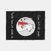 Couverture Polaire Guns Dont Kill People Bears With Machetes Do  (Devant (Horizontal))