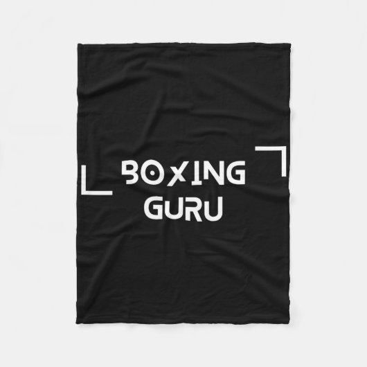 Couverture Polaire Guru de boxe (Devant)