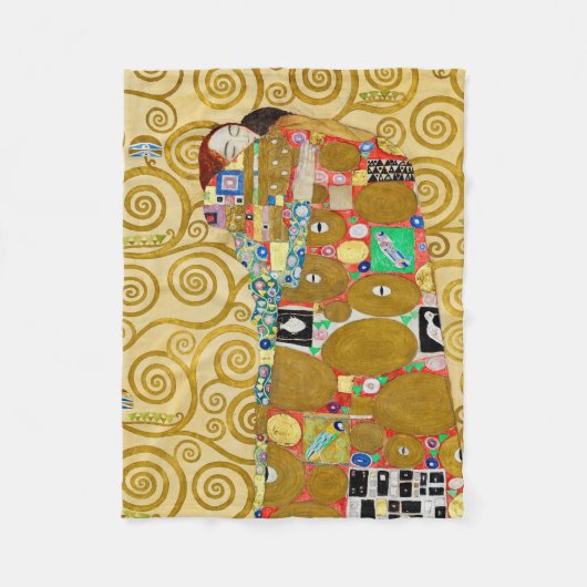 Couverture Polaire Gustav Klimt Exécution Nouveau Couple (Devant)