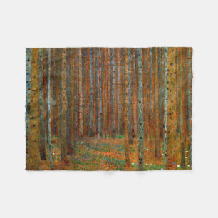 Couverture Polaire Gustav Klimt - Forêt de pins de Tannenwald
